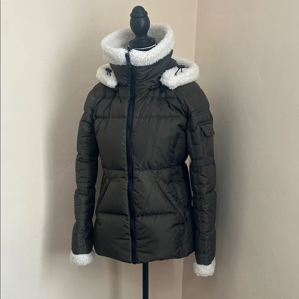 Bloomingdales-Aqua Down Jacket with Removable Hood. - Picture 5 of 17
